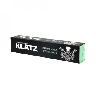 Зубная паста для мужчин klatz brutal only Супер-мята 75мл