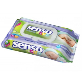 Senso baby салфетки влажные д/детей ассортимент n15
