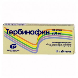 Тербинафин 0,25 №14 таб