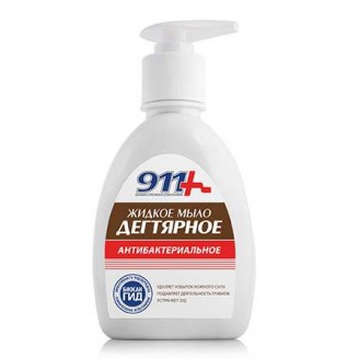 911 дегтярное мыло жидкое антибактериальное фл. 250мл