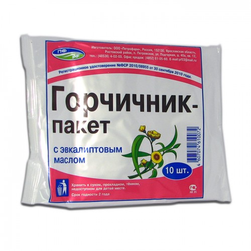 Горчичник-пакет №10 с эвкалиптом  в аптеке Мытищи | Низкие цены .